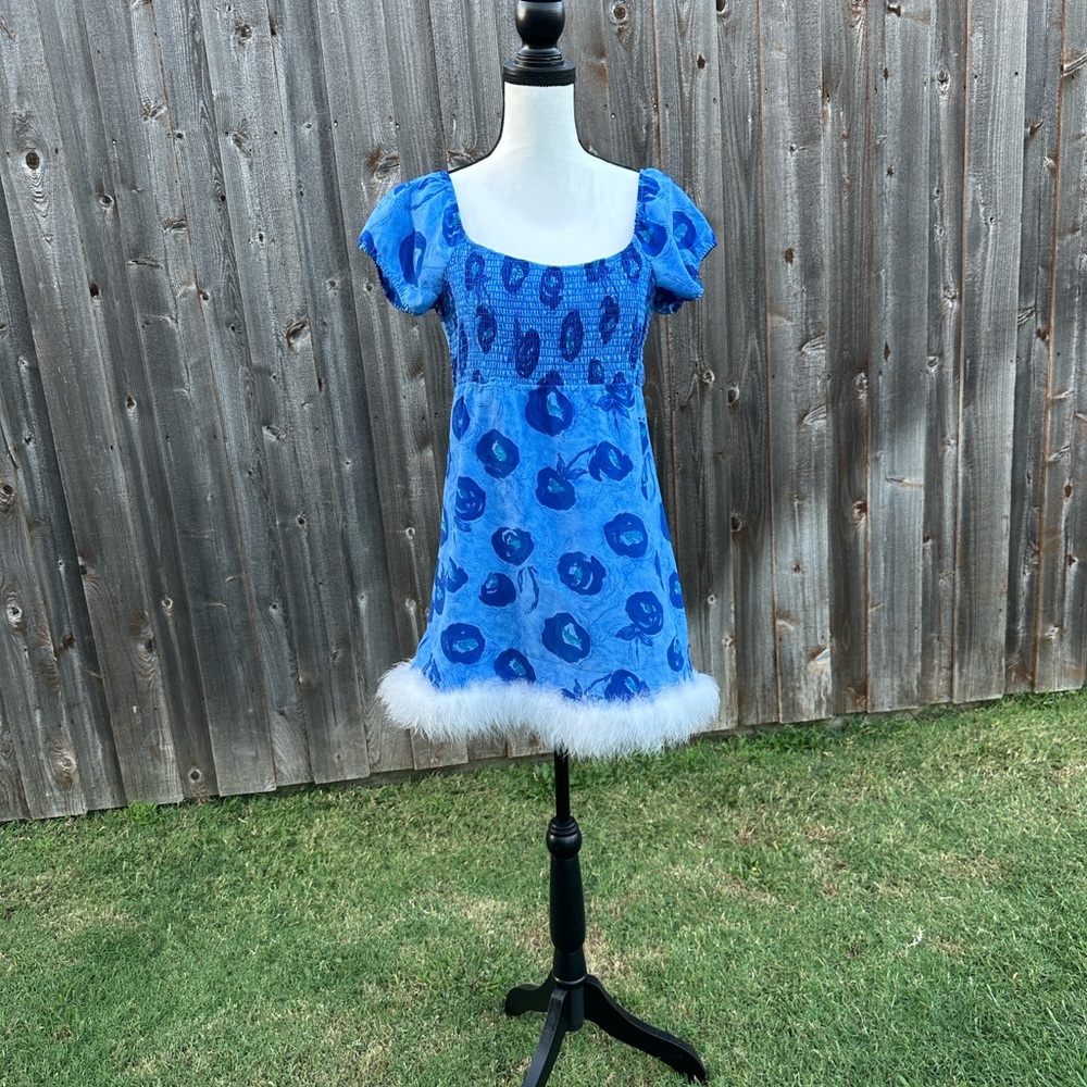Rampage Blue Floral Dress